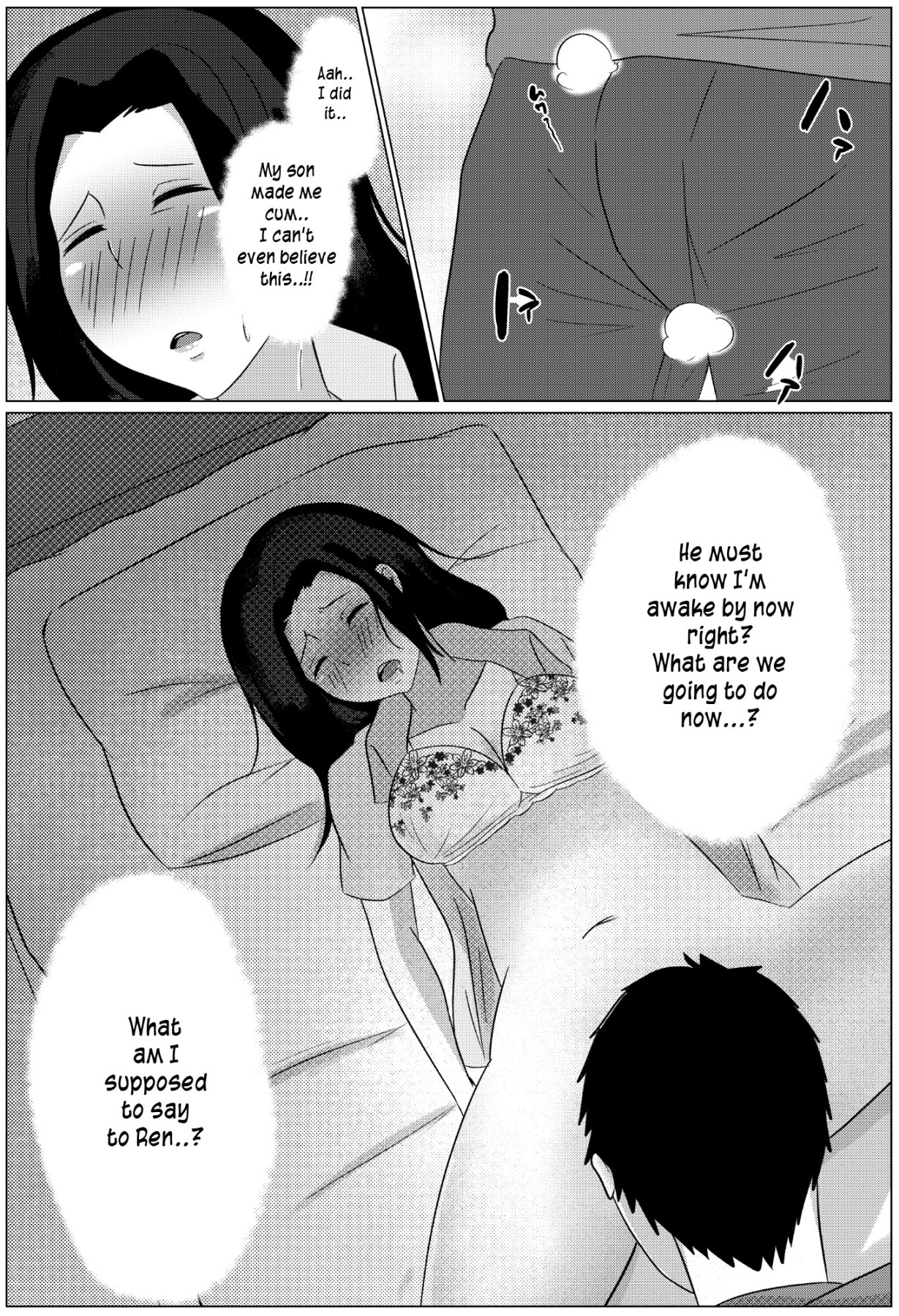 Hentai Manga Comic-Late Night Visit Leads Mother And Son To Marital Relations-Read-23